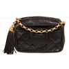 Chanel Black Leather CC Camera Shoulder Bag