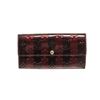 Louis Vuitton Red Brown Vernis Leather Sarah Wallet
