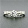 Image 4 : Tiffany & Co. Palladium 0.67 ctw GIA Diamond Solitaire Open Sides Engagement Rin