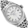 Image 1 : Rolex Ladies Stainless Steel Silver Index Smooth Bezel Date Watch 26MM With Role