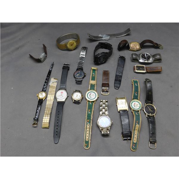 Lot of Assorted Wristwatches Watches (for parts)