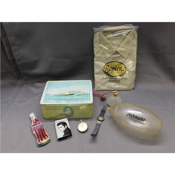 END OF THE RUN Parks and Recreation Vintage Ranger Shirt, Tins, Pedometer, Perfume Bottle, etc