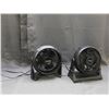 Image 1 : Pair of Small Black Desk Fans