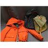 Image 1 : Lot of 3 High Visibility Orange Windbreaker Jacket, 2 Backpacks