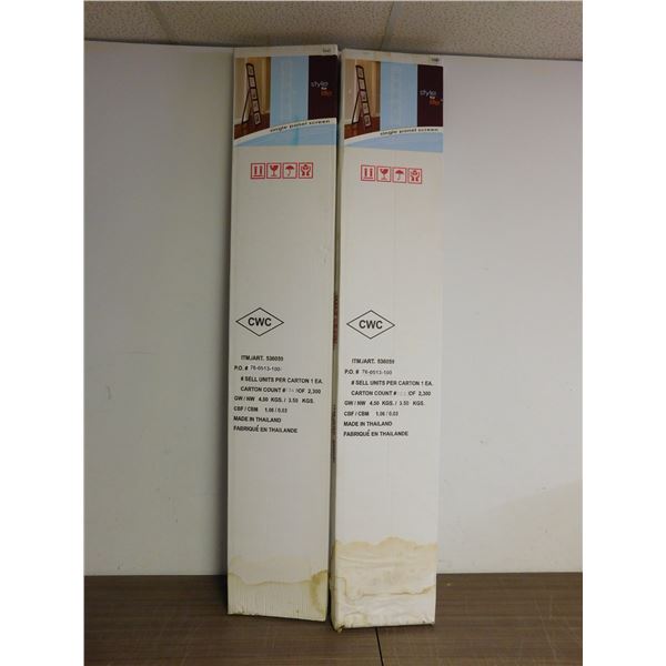Lot of 2 New Old Stock Single Panel Fold Out Floor Standing Screen / Picture Frame Display