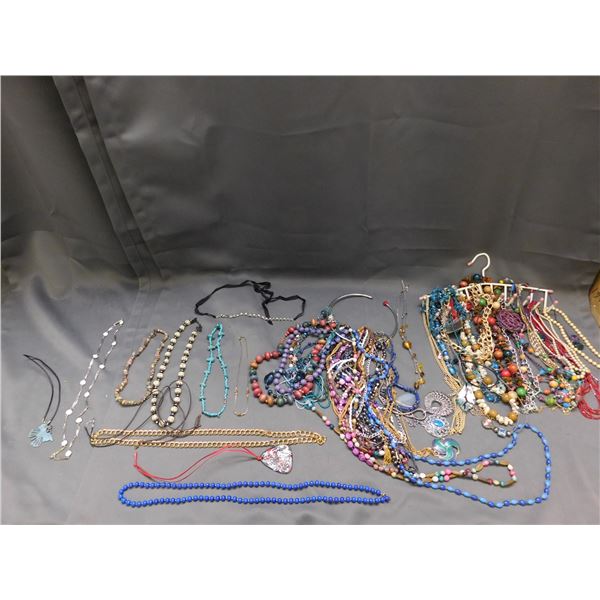 Large Lot of Vintage Costume Jewelry Mostly Necklaces