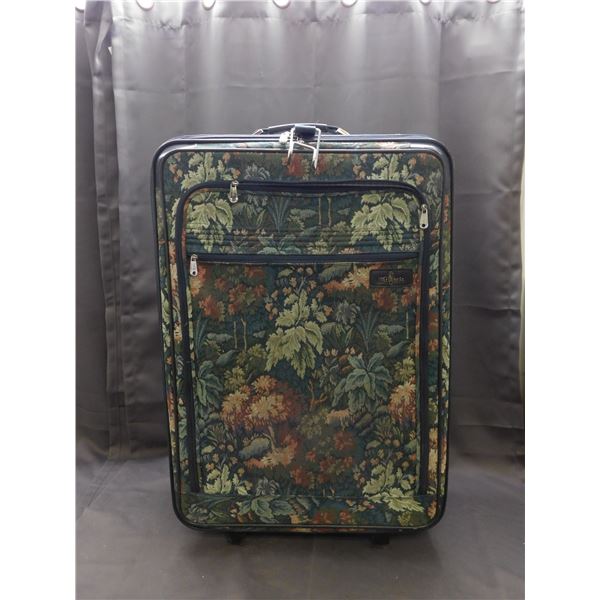 Vintage Atlantic Fabric Suitcase Luggage