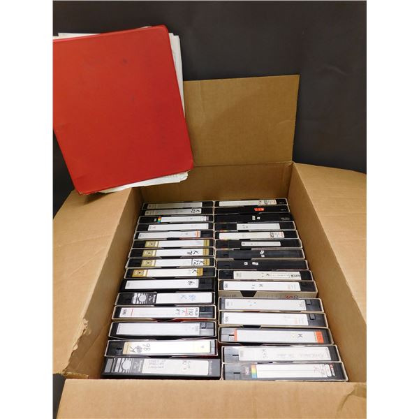 Lot of approx 60+ VHS Tapes Recorded Blanks