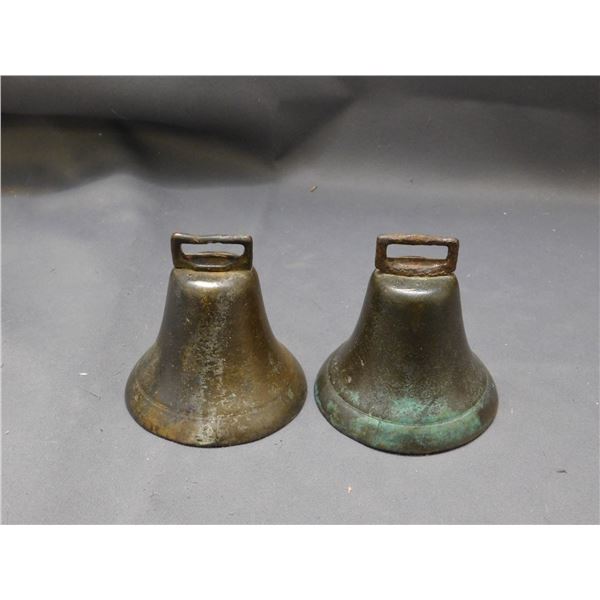 Pair of Vintage Brass Bells