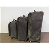 Image 2 : Lot of 3 Suitcase Luggage Set Canvas Brown by Delsey