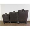 Image 3 : Lot of 3 Suitcase Luggage Set Canvas Brown by Delsey