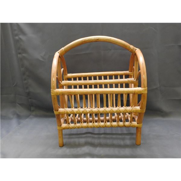 Bamboo Magazine Rack Vintage