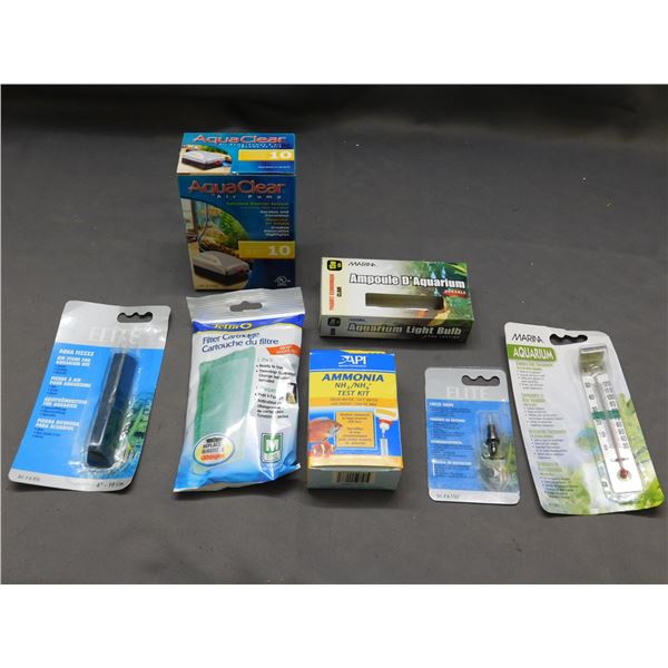 Lot of 7 NEW Unused Aquarium Tank Supplies