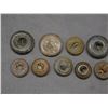 Image 7 : Lot of 9 Vintage Antique Canada Military Uniform Buttons