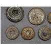Image 9 : Lot of 9 Vintage Antique Canada Military Uniform Buttons