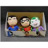 Image 1 : Lot of 3 DC Plushies 2014 in Display Box "Super Deformed Plush"