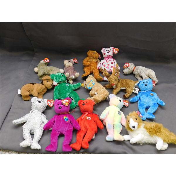 15 Beanie Babies with Tags