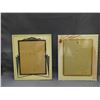 Image 1 : Lot of 2 Vintage MCM Art Deco Reverse Painted Frames for 7x9 photos