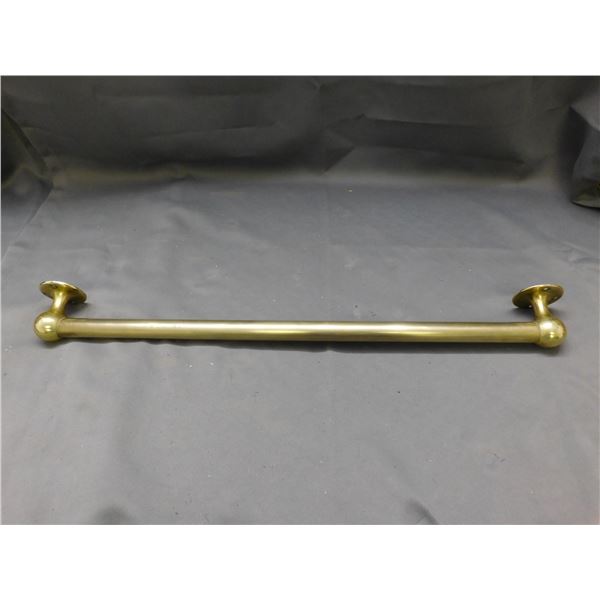 Vintage Antique Solid Brass Towel Rack