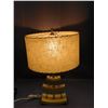 Image 3 : Vintage MCM Mid Century Modern Table Lamp 3-Tier Wooden Abstract Design