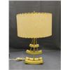 Image 4 : Vintage MCM Mid Century Modern Table Lamp 3-Tier Wooden Abstract Design