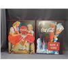 Image 1 : Lot of 2 Coca Cola Wood Board Posters Wall Advertising Coke Signs Reproduction