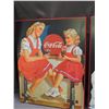 Image 2 : Lot of 2 Coca Cola Wood Board Posters Wall Advertising Coke Signs Reproduction
