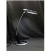 Image 2 : Modern Silver and Black Office / Workshop Desk Light *works*