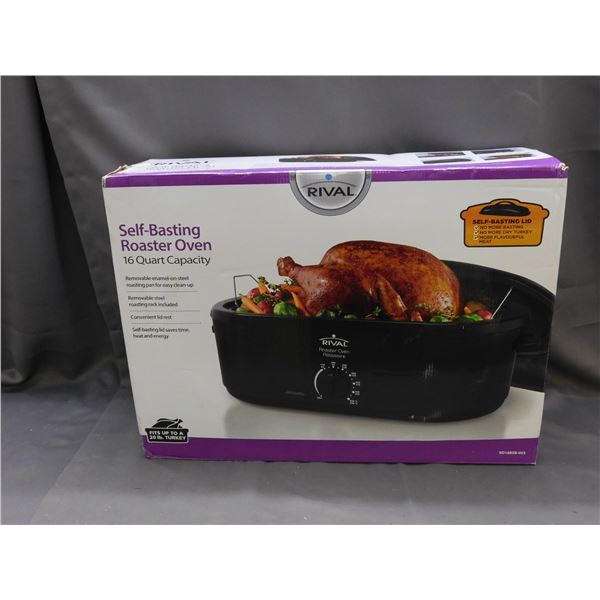 RIVAL Self-Blasting Roaster Oven 16 Quart Capacity