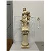Image 1 : Greek / Roman Style Sculpture 2pcs Column and Goddess Leto, Artemis, Apollo