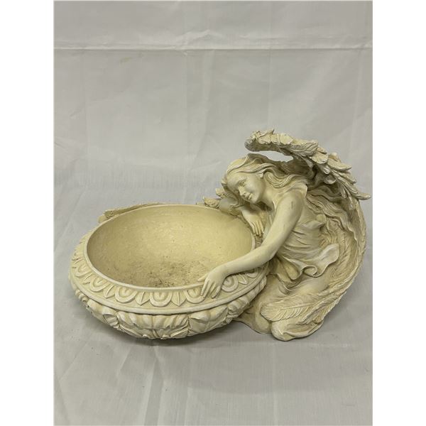 Small Angel Birdbath Greek / Roman Style Sculpture Lawn Ornament