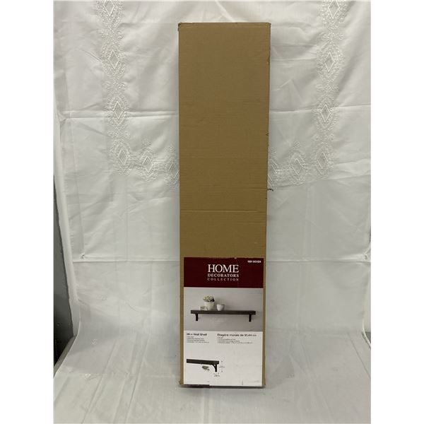 Home Decorators 36” Grey Wall Shelf