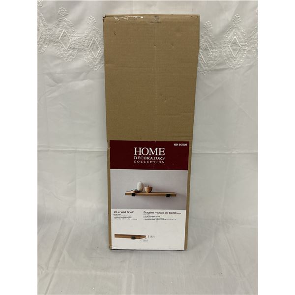 Home Decorators 24” Oak Finish Wall Shelf