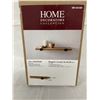 Image 2 : Home Decorators 24” Oak Finish Wall Shelf