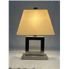 Image 1 : Modern Metal Geometric Table Lamp *works*