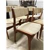 Image 3 : Set of 5 Vintage MCM Chairs Upholstered Teak?
