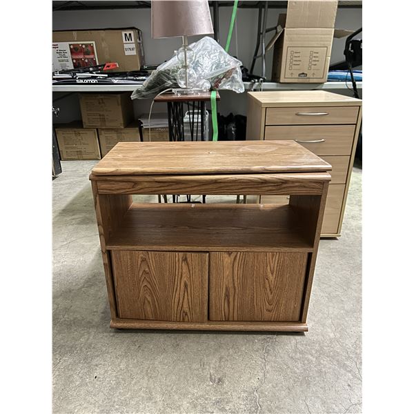 Rotating TV Stand Wooden