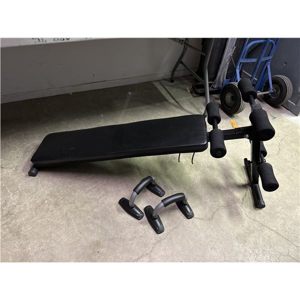 Exercise Bench and Push Up Bars