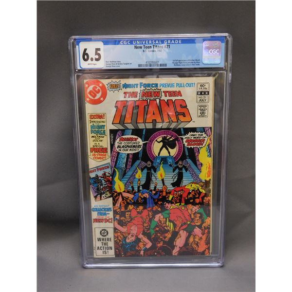 6.5 CGC Universal Grade New Teen Titans #21 Graded Comic Book
