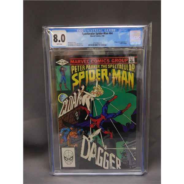 8.0 CGC Universal Grade Spectacular Spider-Man #64 Marvel Comics 3/82