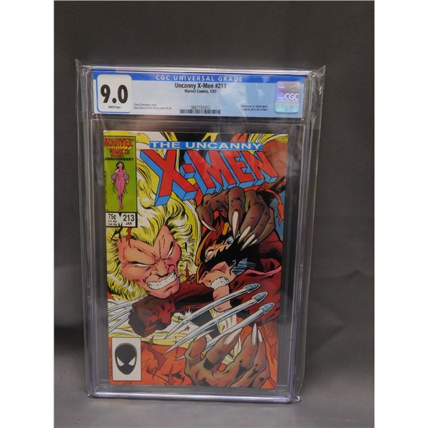 9.0 CGC Universal Grade Uncanny X-Men #213 Marvel Comics 1/87