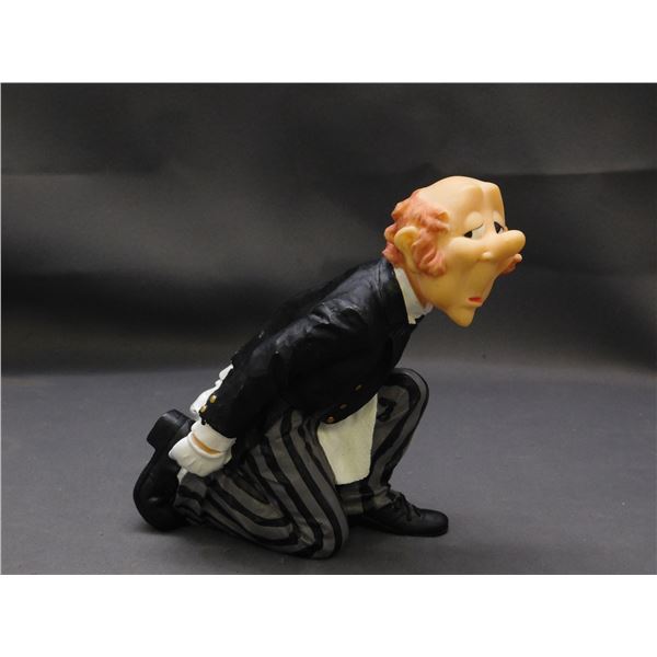 Butler Bottle Holder Polystone Figurine