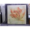 Image 1 : Large Limited Edition Artist Signed and Numbered Framed Floral Print 40" x 41"