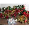 Image 2 : LARGE Lot of Assorted Christmas Decorations, Fabrics, Doilies, Table Mats,