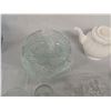 Image 2 : Lot of Modern Housewares Teapot Cups Saucers Crystal Stemware Etc