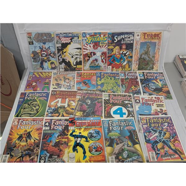 Lot of 21 Comics Marvel DC FANTASTIC Four etc