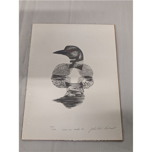John Paul Lavand Loon on Water III 100/500 Lithograph 9"x12"