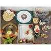 Image 1 : Lot of Assorted Christmas Decorations Miniature Village, Decor, etc