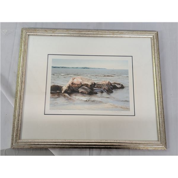 Lake Winnipeg 9/50 W J Ray Phillips Framed Studio Print