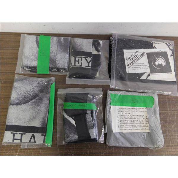 Lot of Assorted Corey Hart Tapestries Screen Printed Fabric Posters